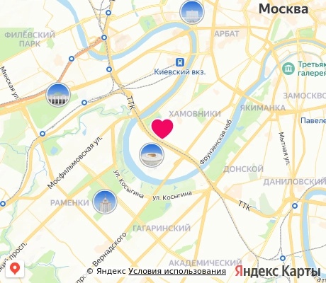 На карте