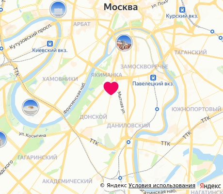 На карте