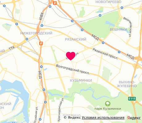 На карте