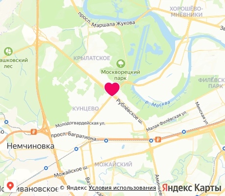 На карте