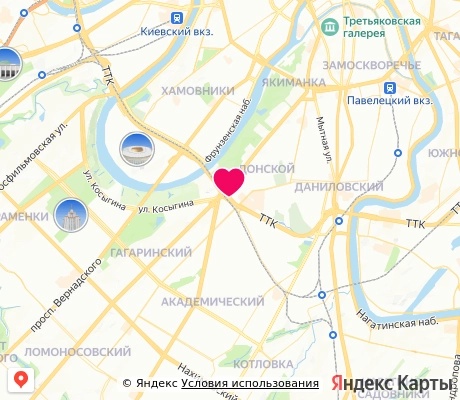 На карте