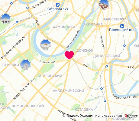 На карте