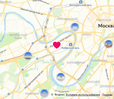 На карте