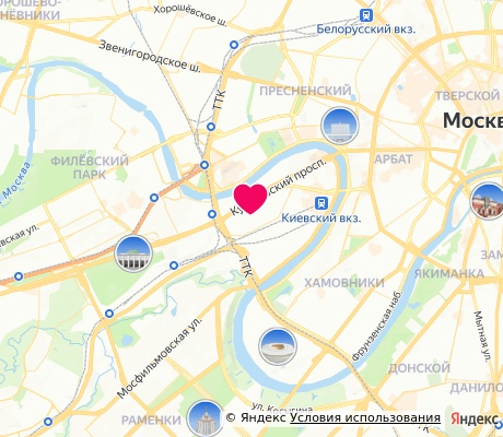 На карте