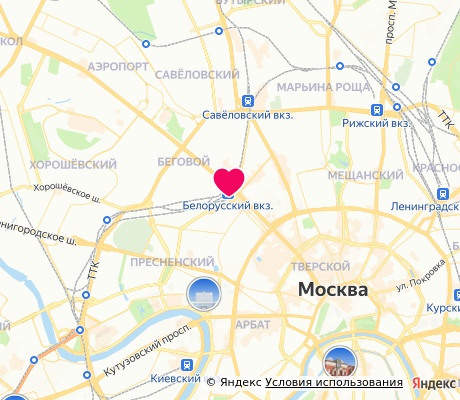 На карте