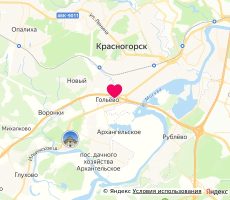 На карте