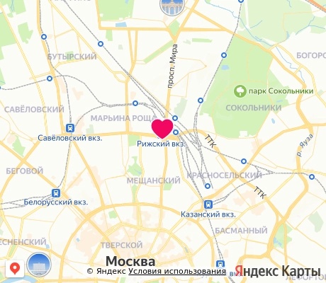 На карте