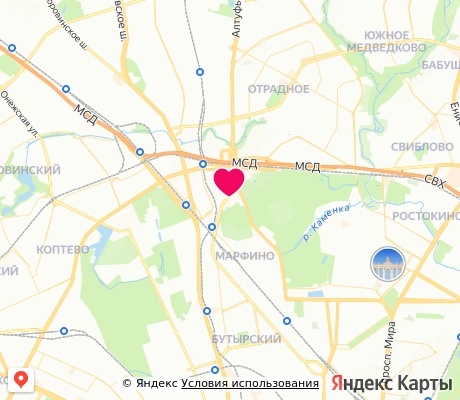На карте