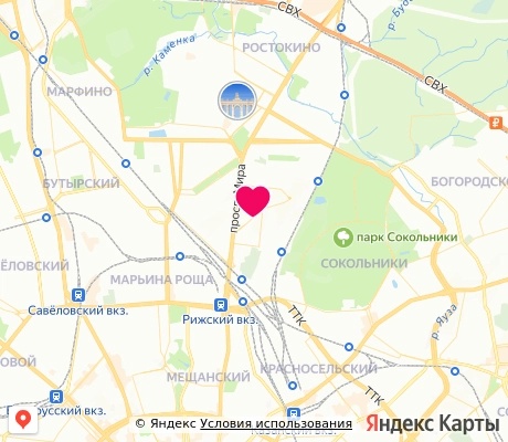 На карте