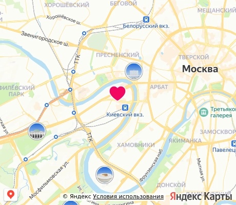 На карте