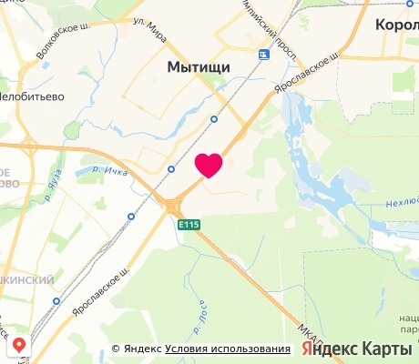 На карте