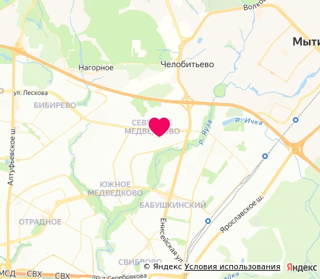 На карте