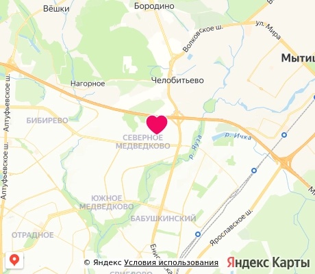На карте