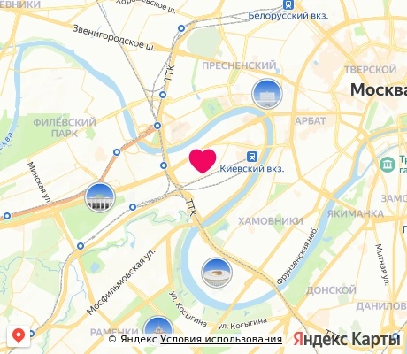 На карте