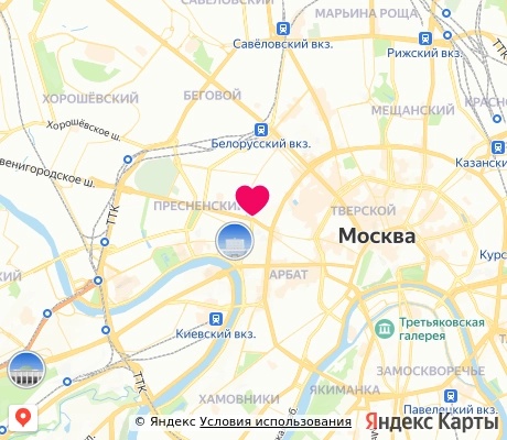 На карте