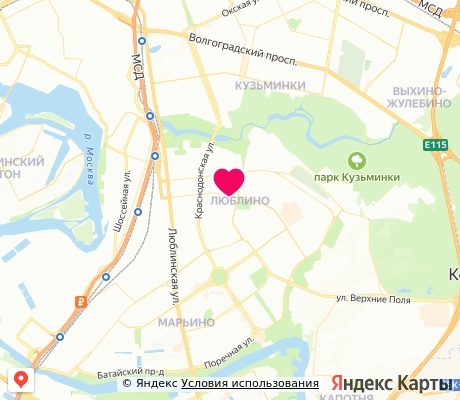 На карте