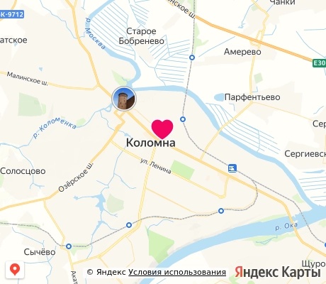На карте