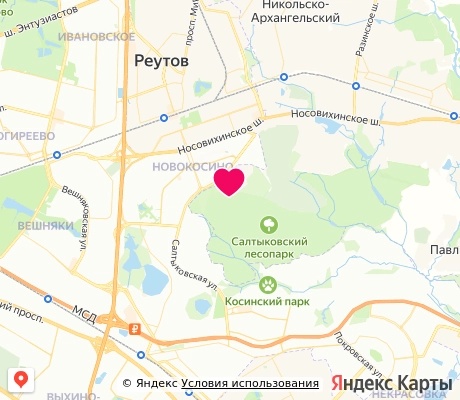 На карте