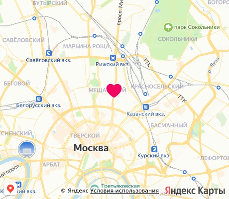 На карте