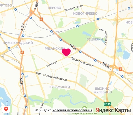 На карте