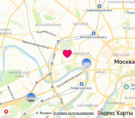 На карте