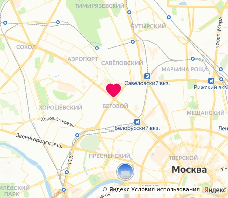 На карте