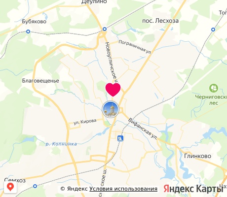 На карте