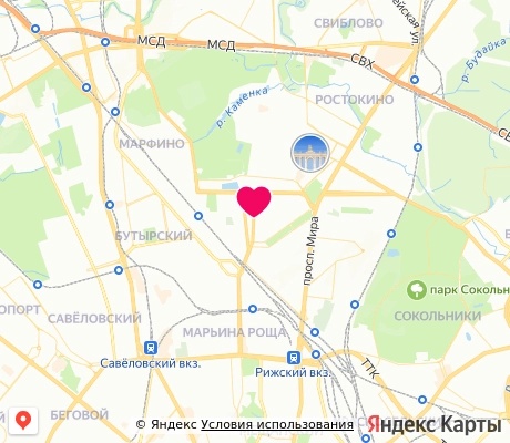 На карте