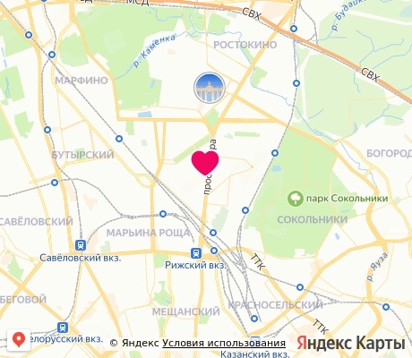 На карте