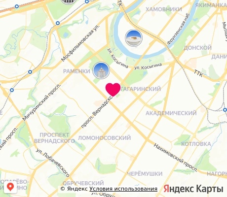 На карте