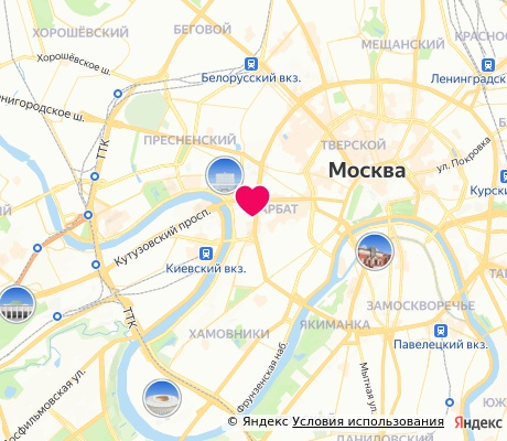На карте