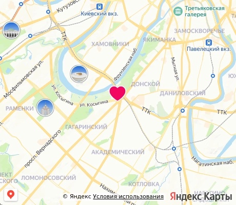 На карте