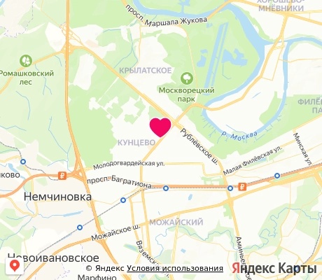 На карте