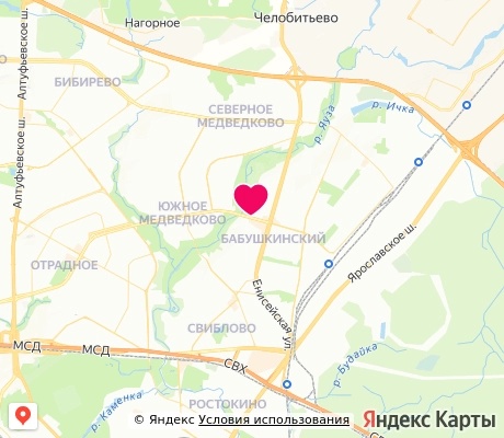 На карте