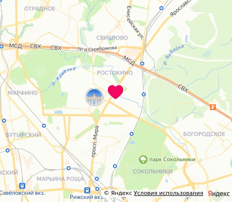 На карте