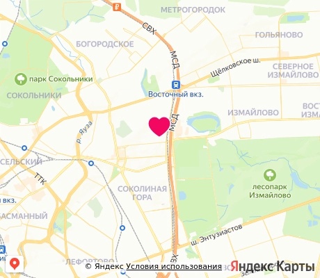На карте