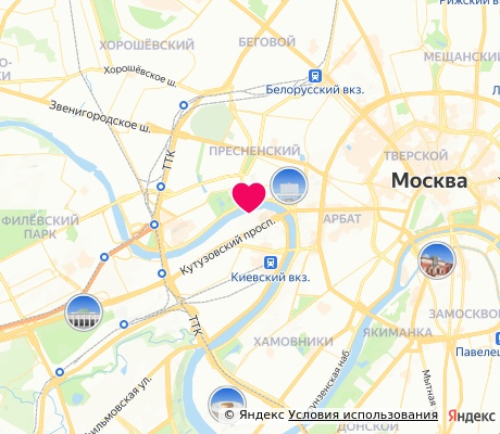 На карте