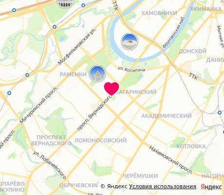 На карте