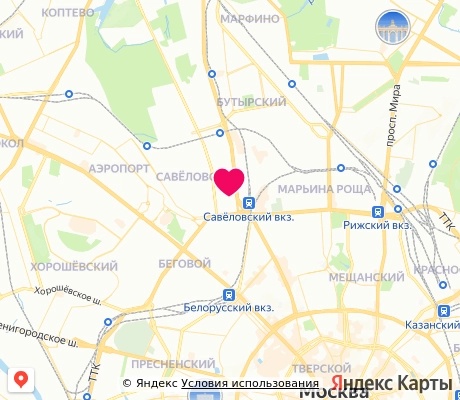 На карте
