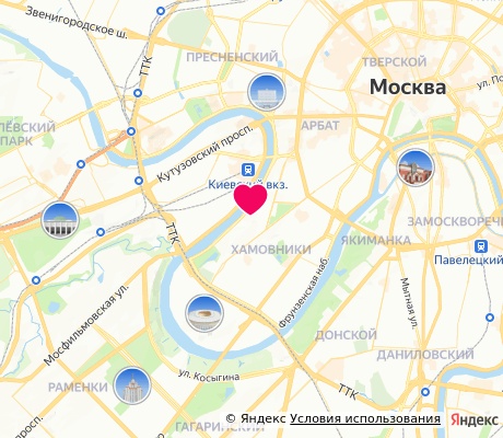 На карте