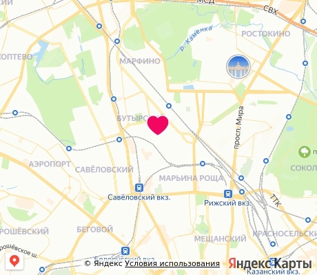 На карте