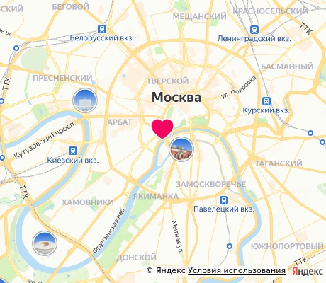 На карте