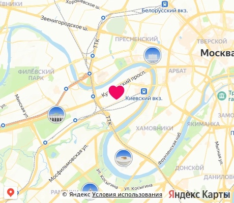 На карте