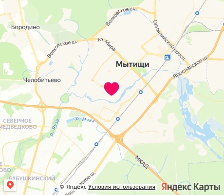 На карте