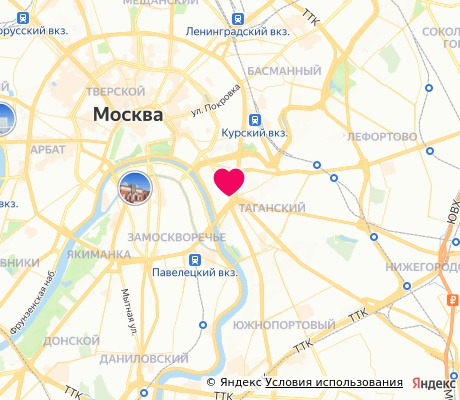 На карте
