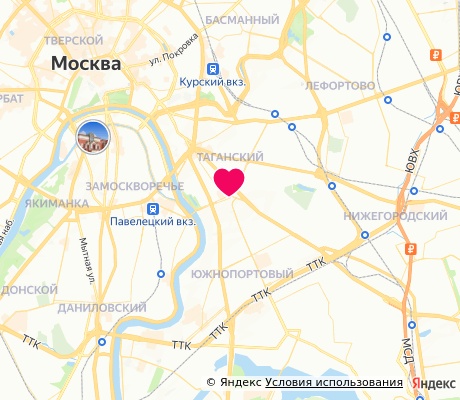На карте