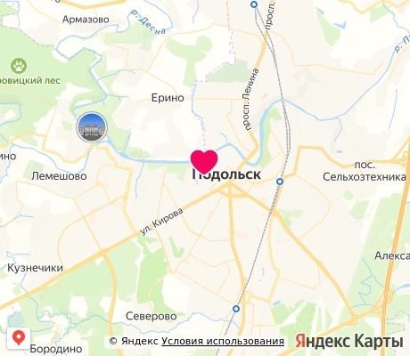 На карте