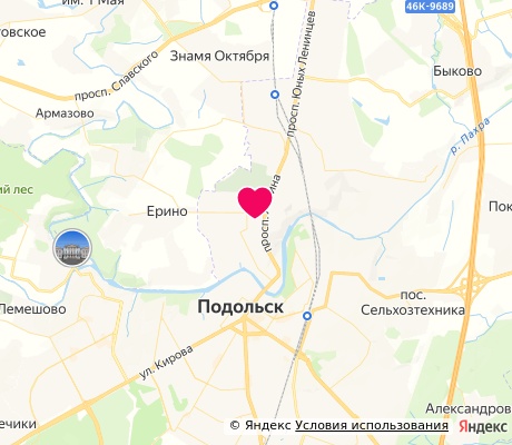 На карте