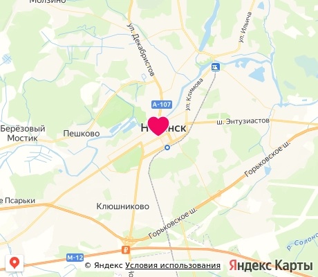 На карте