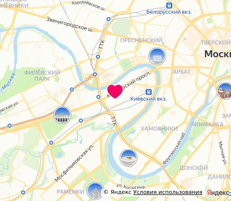 На карте